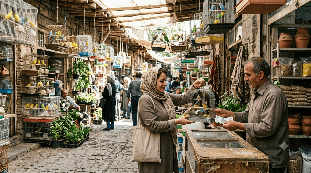 خرید و معاینه پرنده
